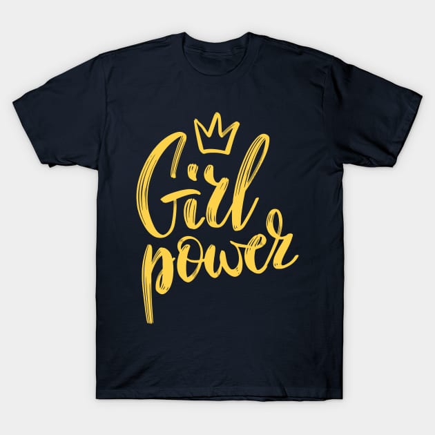 Girls Have the Power to Change the World T-Shirt by Alihassan-Art